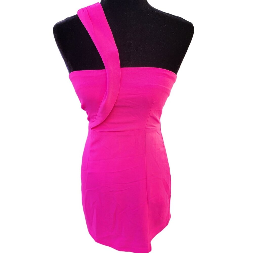 Gorgeous Striking Fuchsia Designer Runway Evening Cocktail Party Prom Sexy Dress